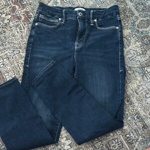 Good American Blue Skinny Jeans with Rich Indigo Wash